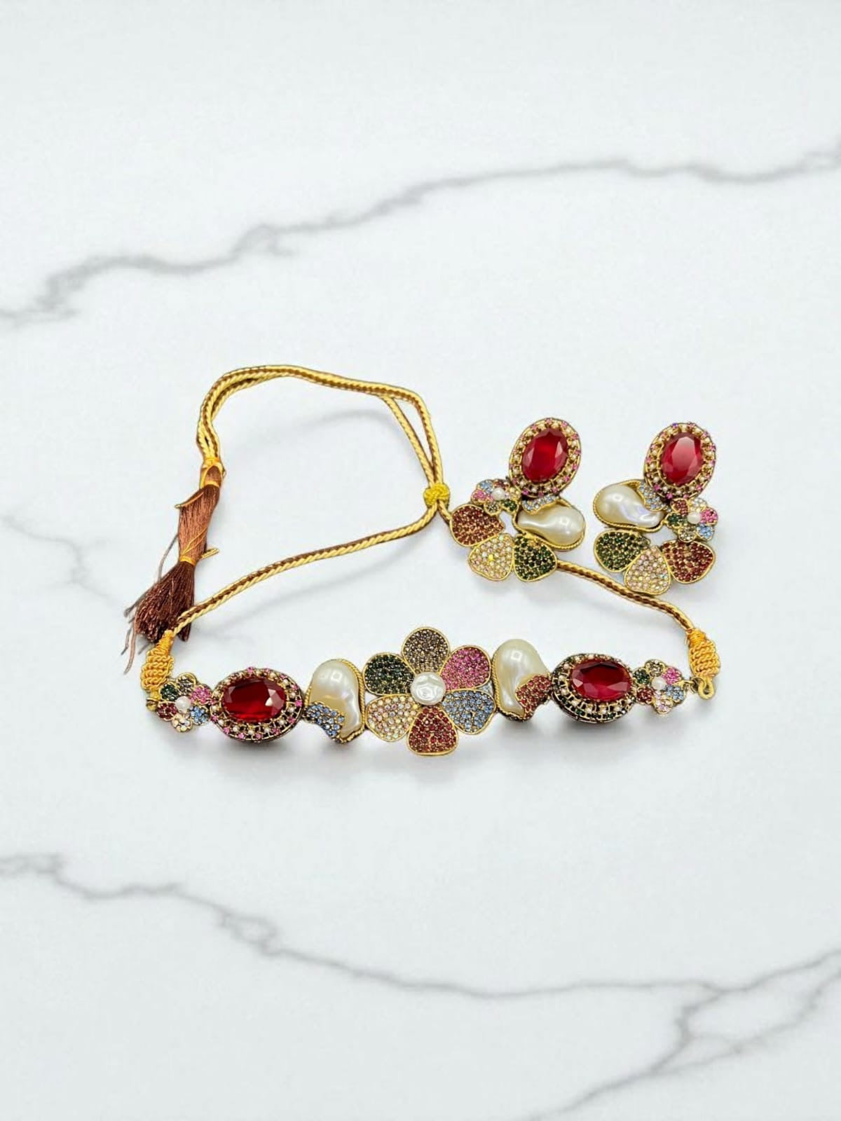 Beautiful multi stone Turkish set