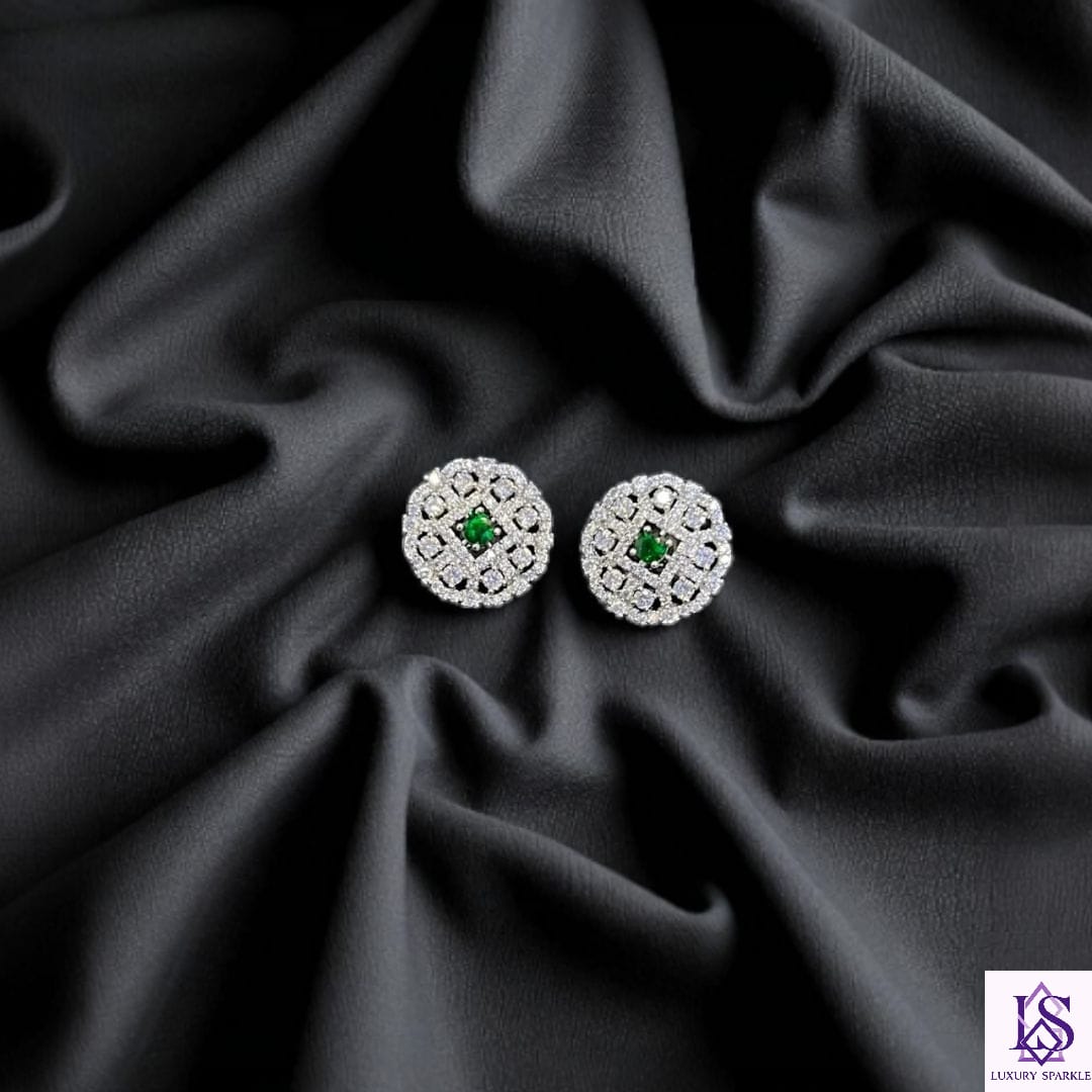 American diamond cut studs