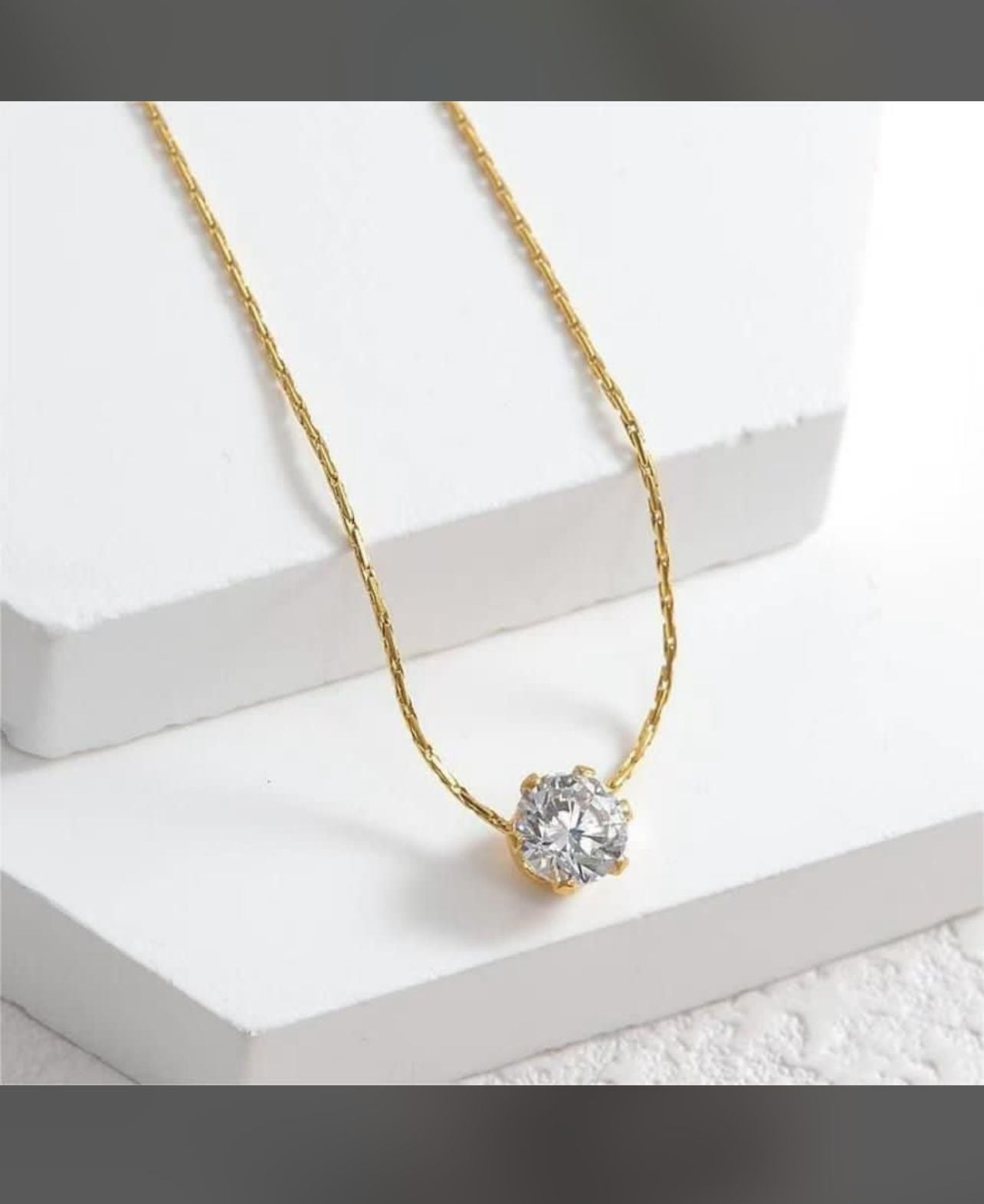 Beautiful diamond cut necklace