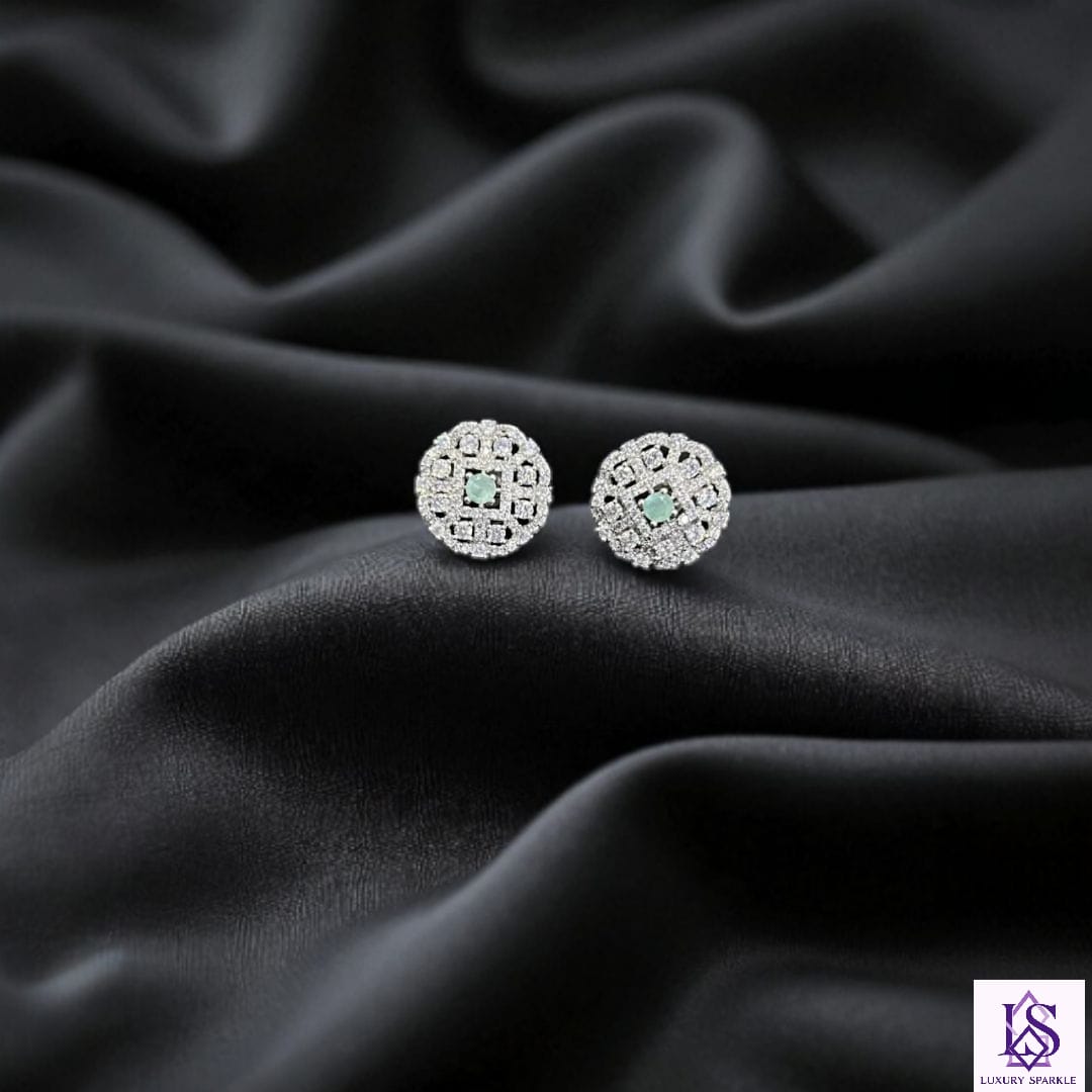 American diamond cut studs