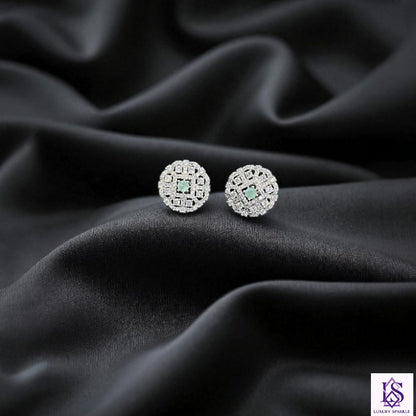 American diamond cut studs
