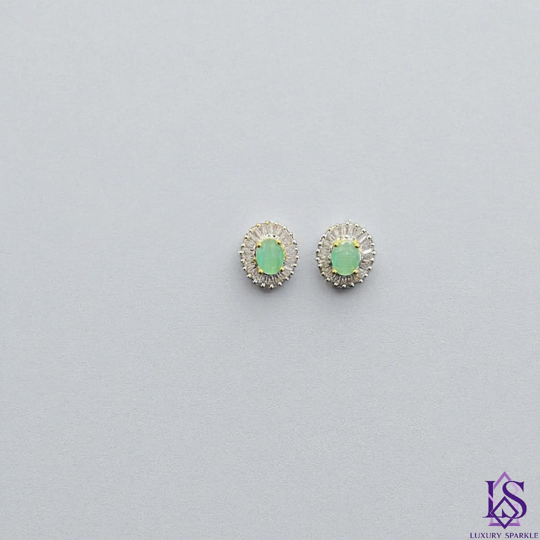 Elegant zircon studs