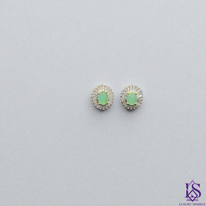 Elegant zircon studs