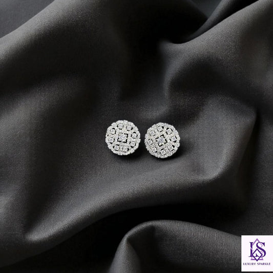 American diamond cut studs