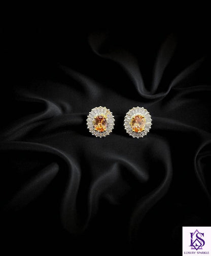 Elegant zircon studs