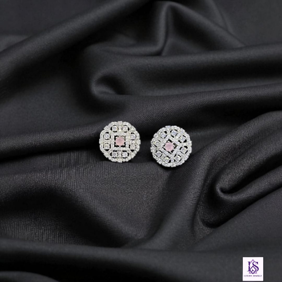 American diamond cut studs