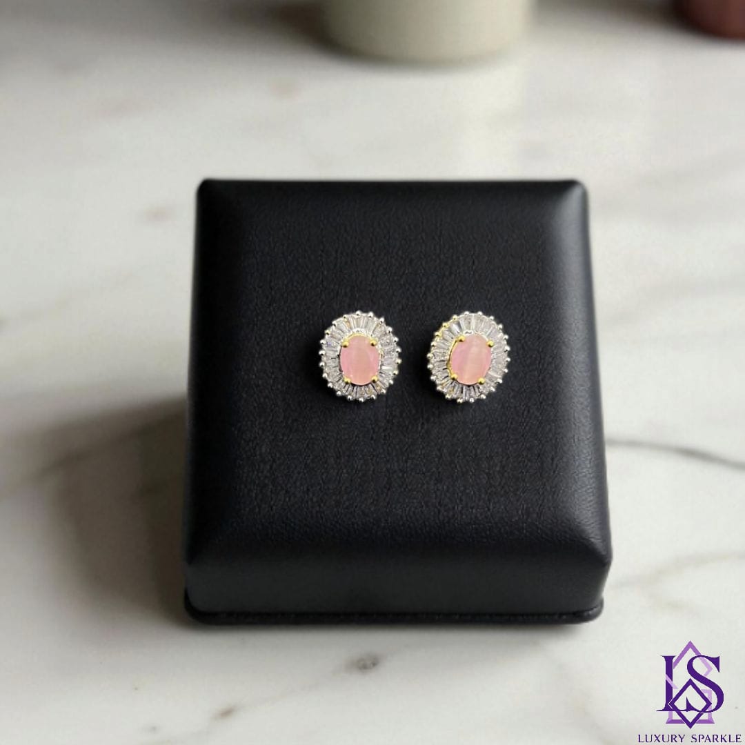 Elegant zircon studs