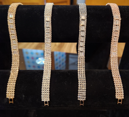 Diamond cut zircon bracelet ✨️