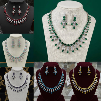 American diamond zircon stone set