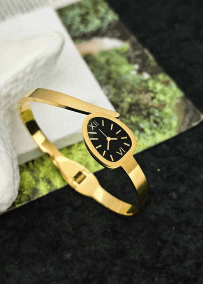 Elegant gold watch style bracelet