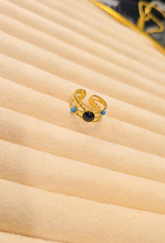 Turkish natural stone ring