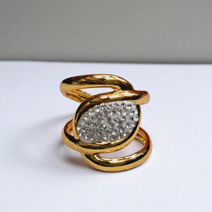 Stainless steel Zircone ring band