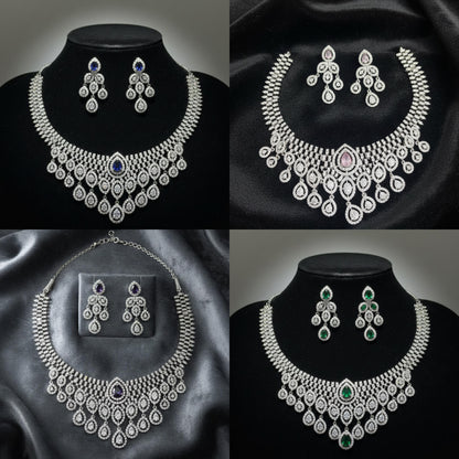 American diamond zircon stone formal set