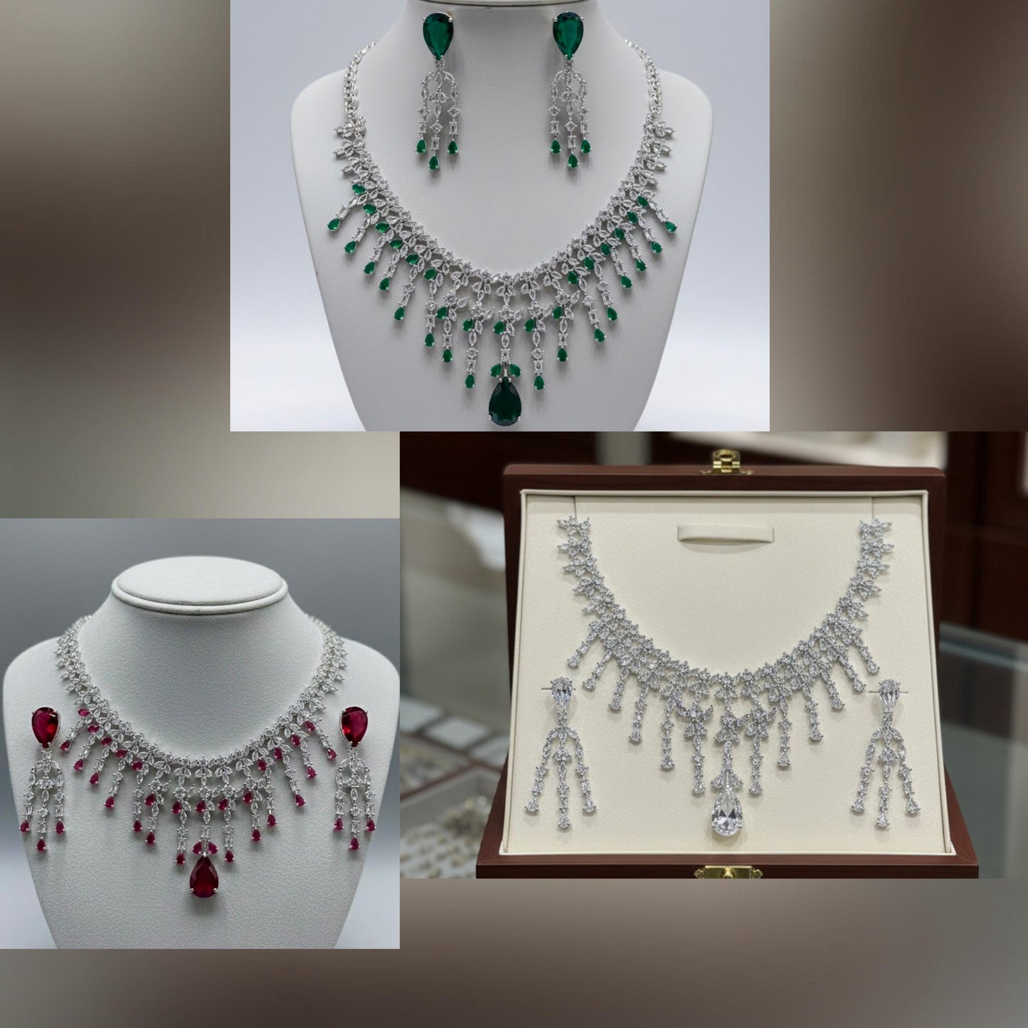 Elegant American diamond zircon stone set