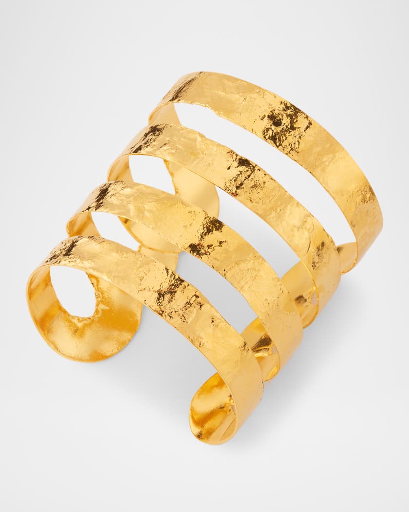 Gold toned stainless steel  handcuff