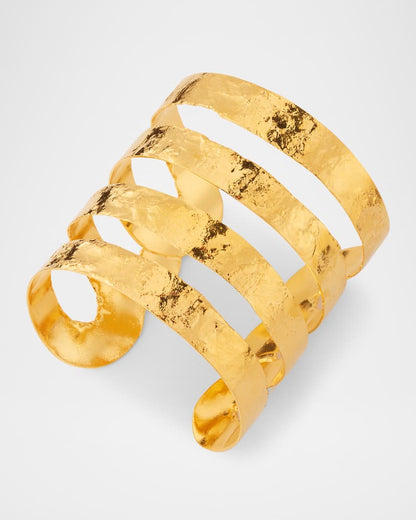 Gold toned stainless steel  handcuff