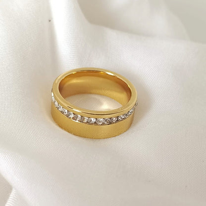 Eternal luxe gold plated ring