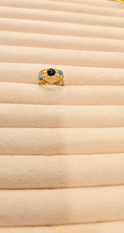 Turkish natural stone ring