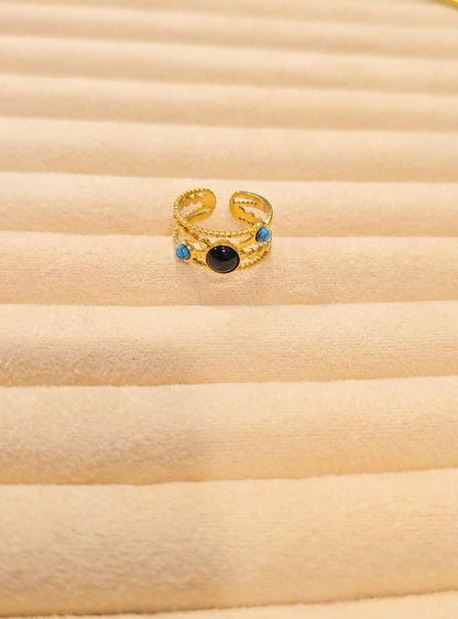 Turkish natural stone ring