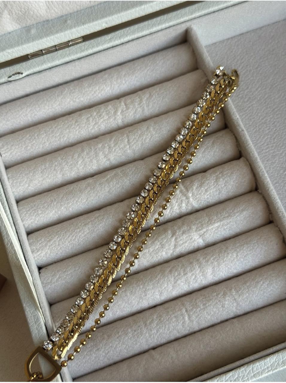 Tennis chain bracelet