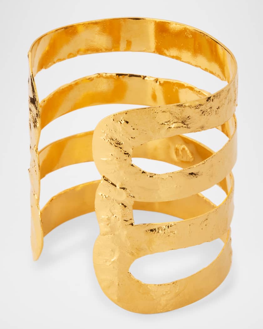 Gold toned stainless steel  handcuff