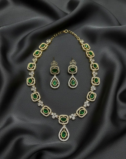 American diamond zircon stone set