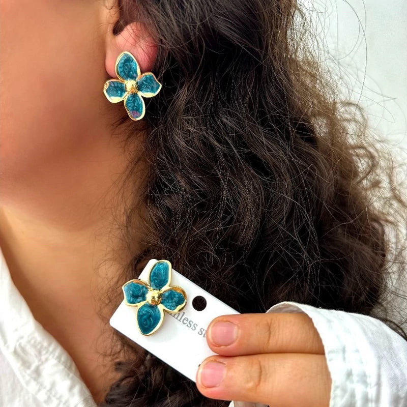 Enamel floral Pinterest inspired studds