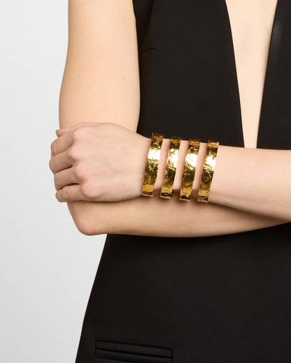 Gold toned stainless steel  handcuff